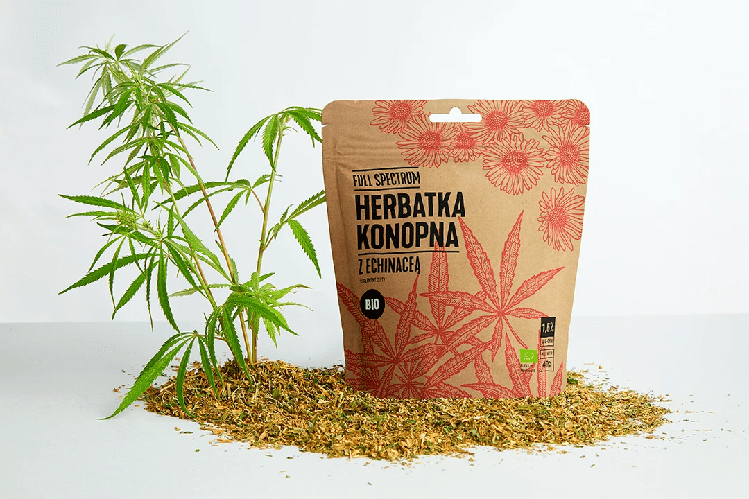 Herbatka Konopna CBD - Echinacea