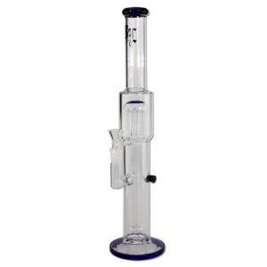 Fajka wodna, Szklane Bongo z filtracją - 12-ramienny perkolator | Black Leaf | 45 cm