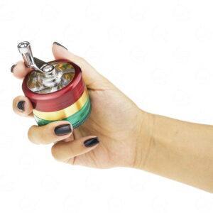 Młynek Metal - Akryl z korbką | 50 mm | 4-cz.