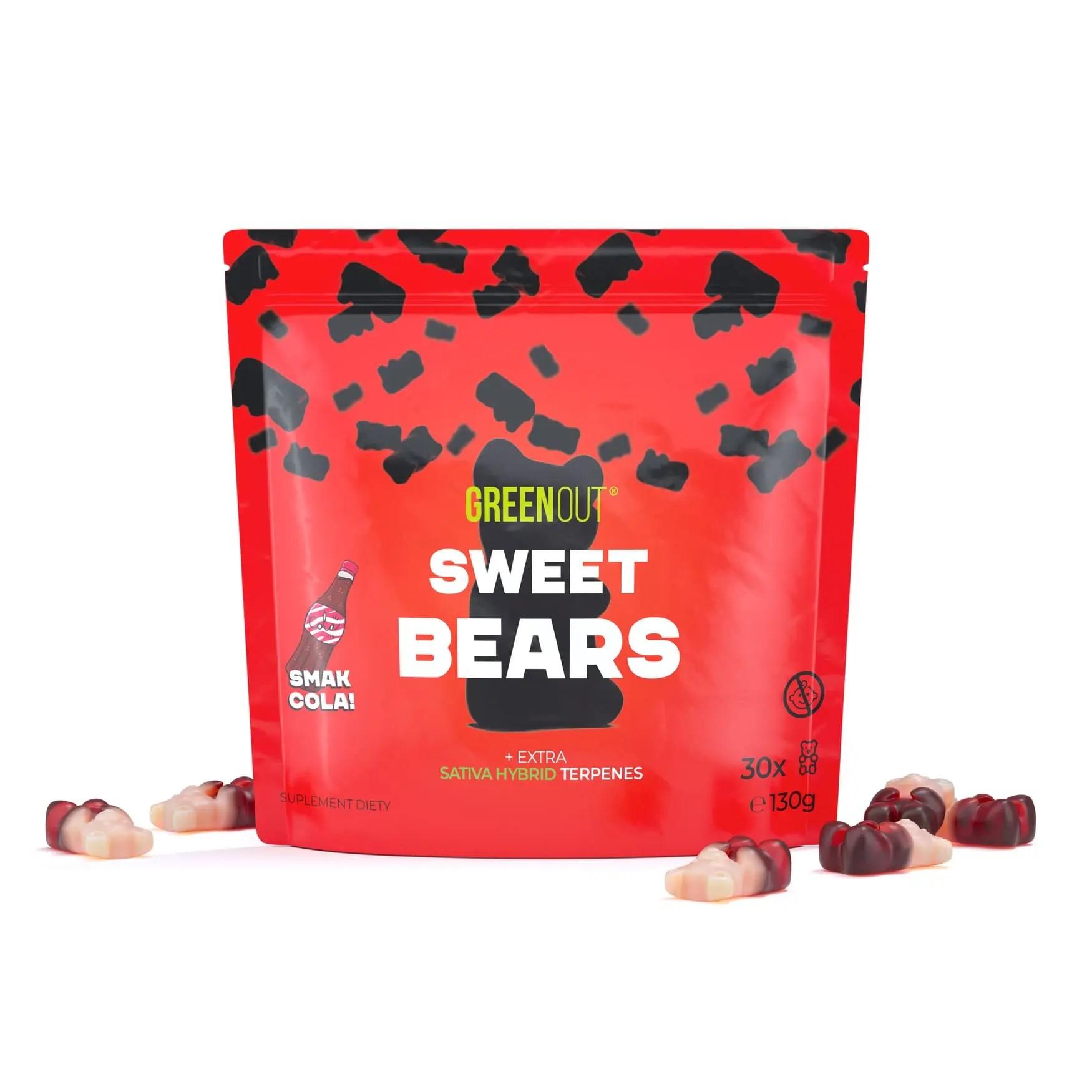 Żelki Konopne Cola | Green Out Sweet Bears | 130 g