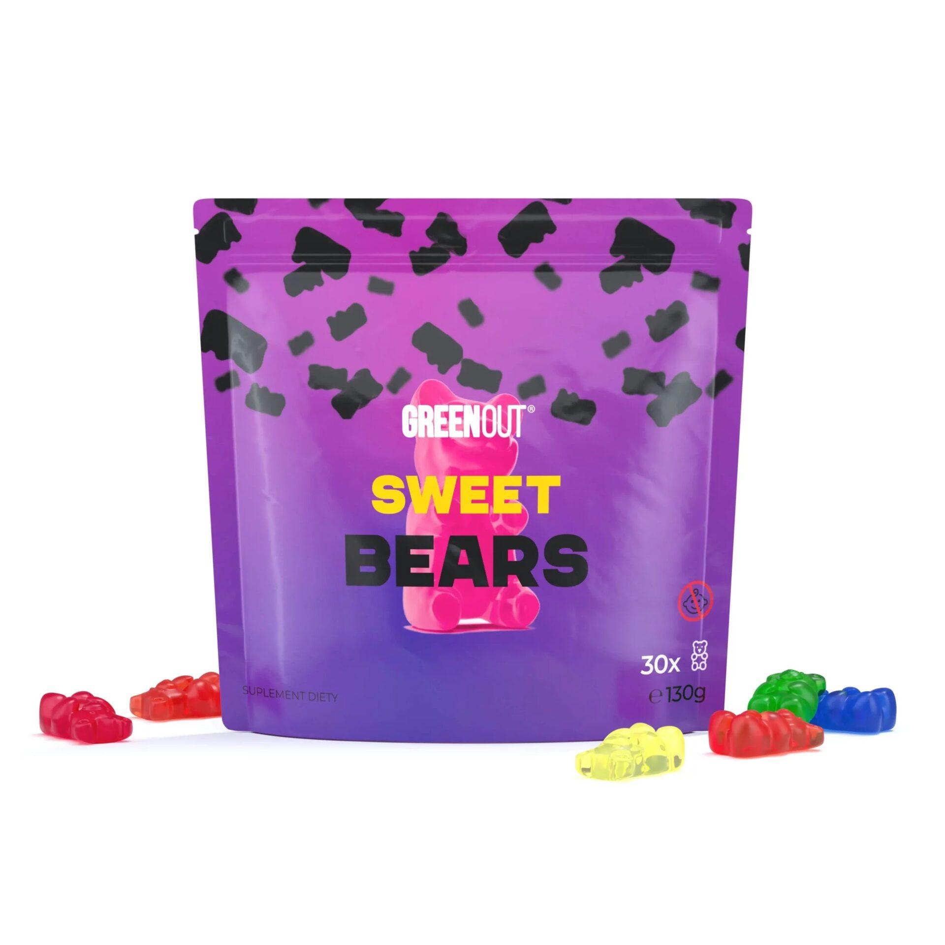 Żelki Konopne Słodkie | Green Out Sweet Bears | 130 g