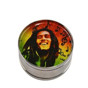 Młynek Metalowy Bob Marley | 40 mm | 2-cz.