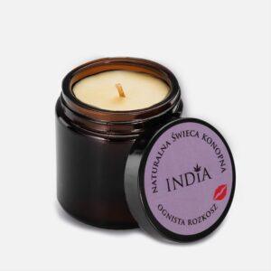 Świeca Konopna Ognista Rozkosz | India Cosmetics | 90 g