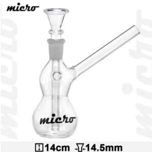 Bongo Szklane Micro Bałwanek z Turbo | 14 cm