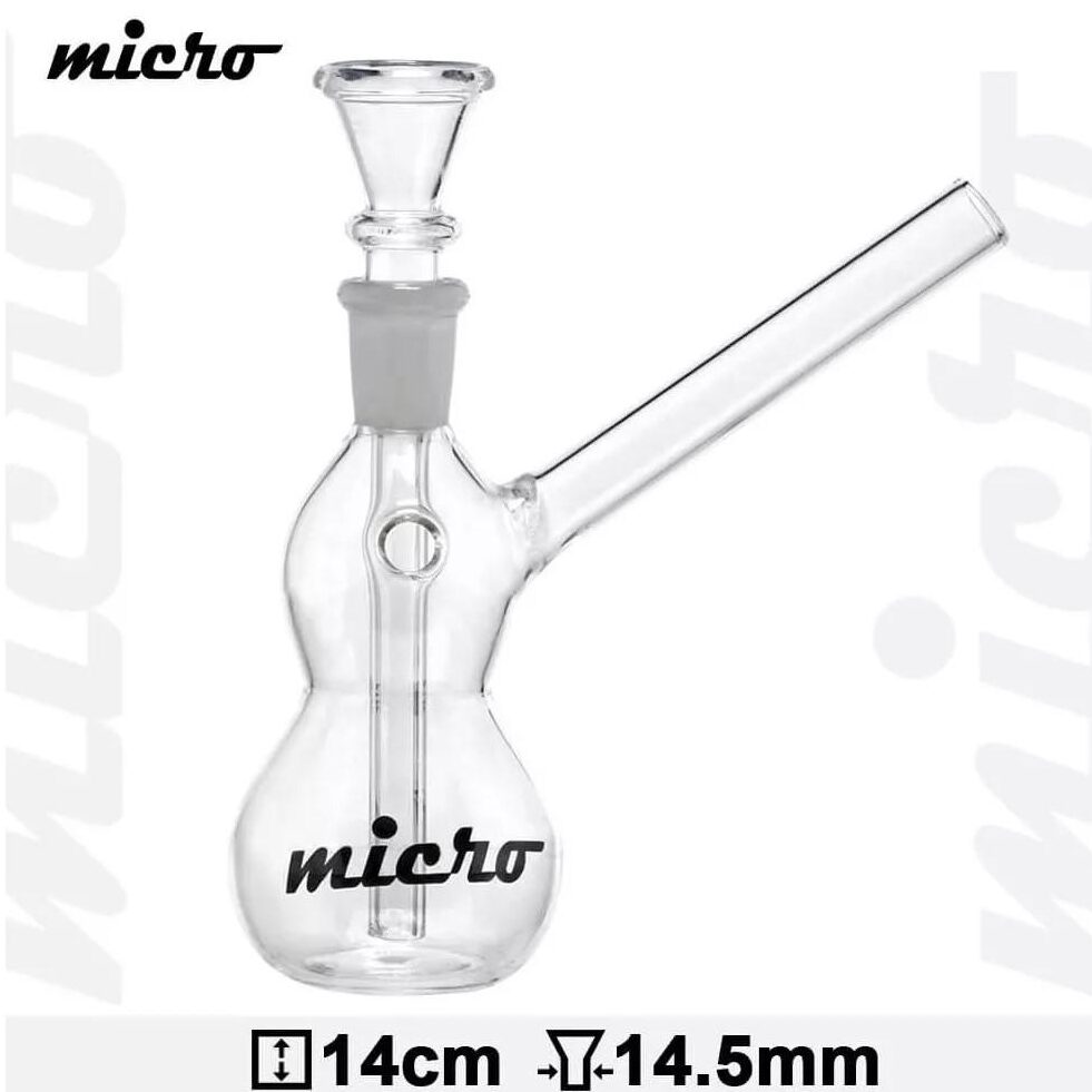 Bongo Szklane Micro Bałwanek z Turbo | 14 cm