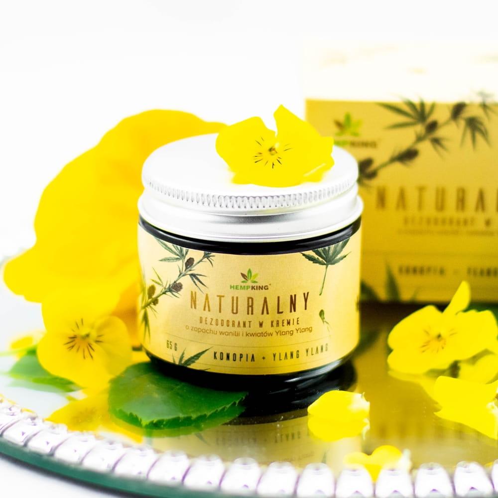 Naturalny dezodorant konopny z CBD o zapachu wanilii i kwiatów Ylang Ylang - obrazek 2