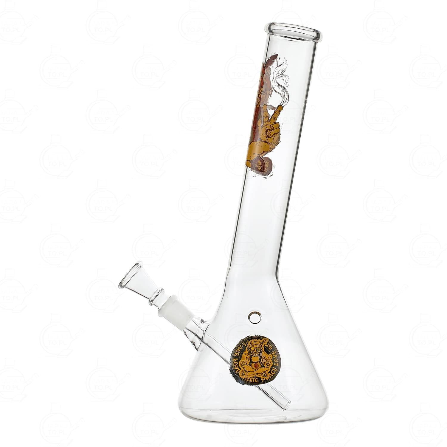 Fajka wodna, Bongo Szklane SmoKing Hipis Pener | 30 cm - obrazek 3