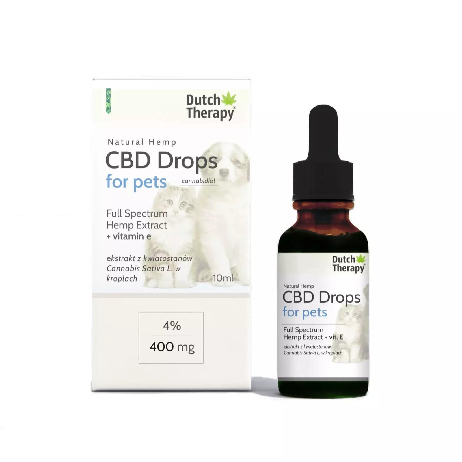 Olejek CBD dla zwierząt | Dutch Therapy | 4 % CBD