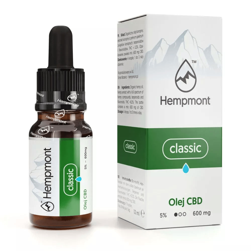 Olejek konopny CBD | Hempmont | 600mg - 5% CBD