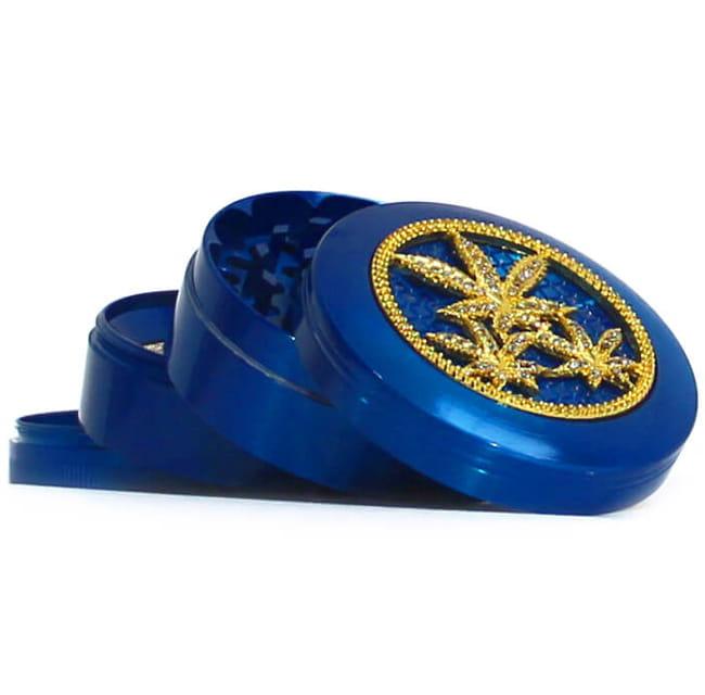 Młynek Metalowy Liść z diamentami | 63 mm | 4-cz.