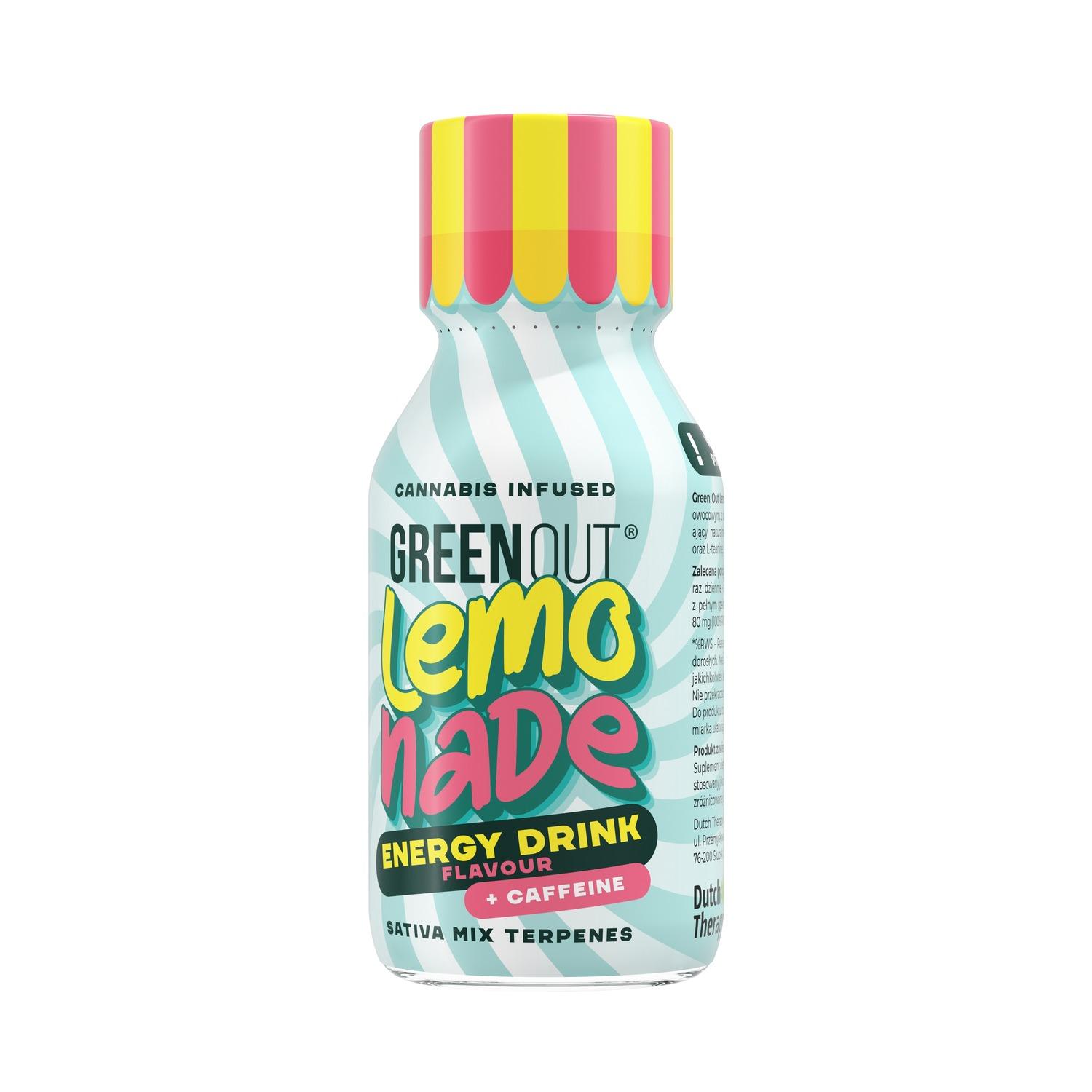 Olejek Konopny | Green Out Lemonade | Energy Drink + Caffeine | MEDIUM +
