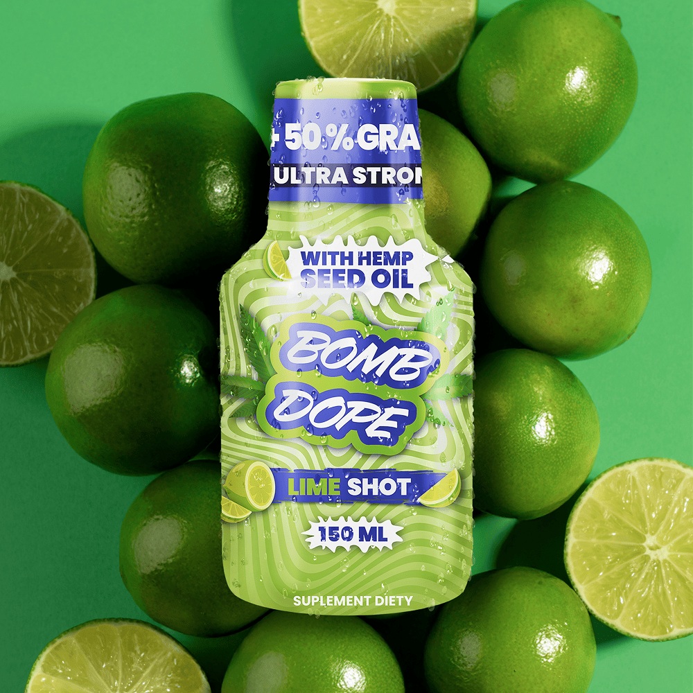 Olejek Konopny | BombDope Lime | 150ml - obrazek 3