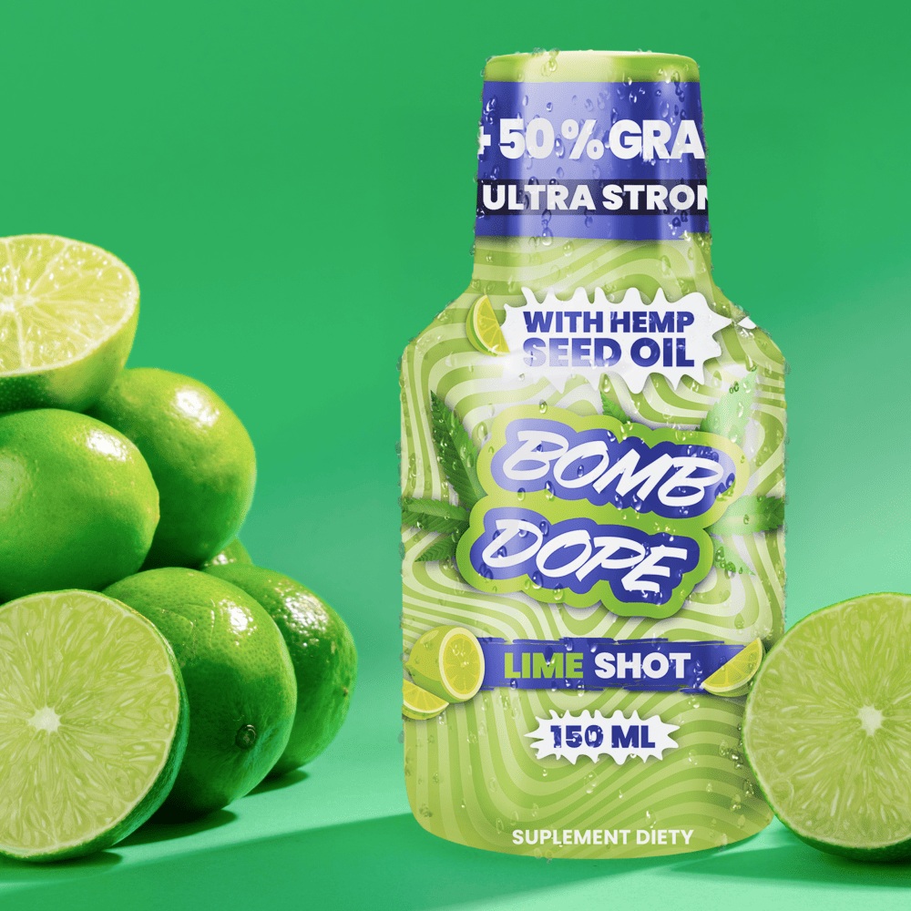 Olejek Konopny | BombDope Lime | 150ml - obrazek 2