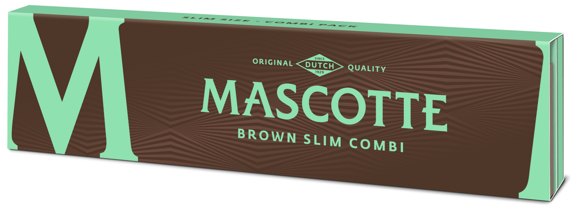 Bibułki, Bletki MASCOTTE Brown Slim Combi - obrazek 4