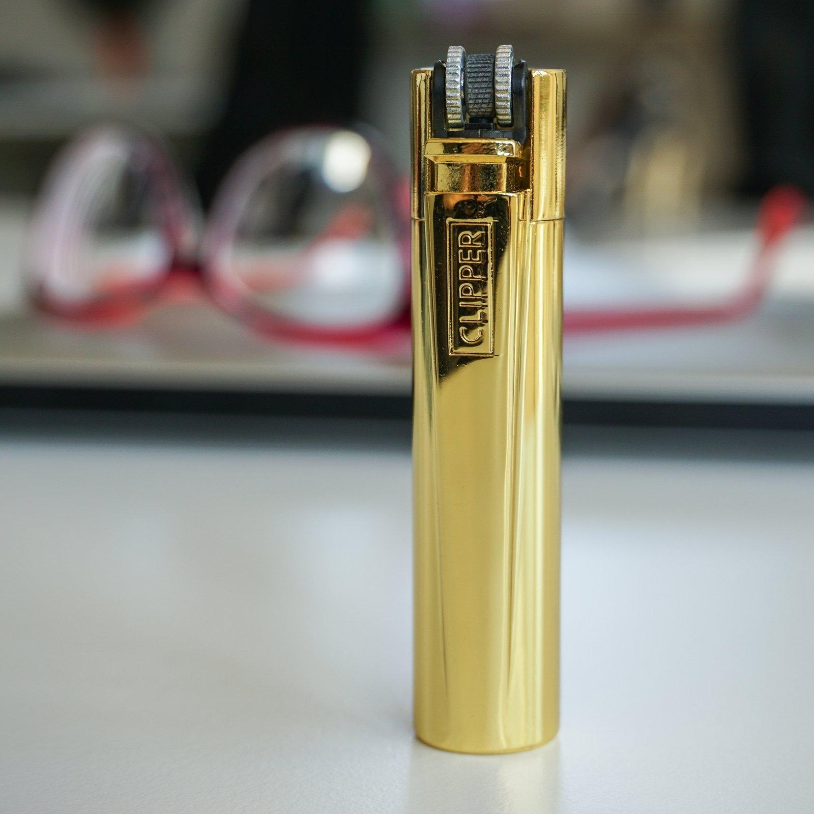 Zapalniczka Krzesiwowa Połysk | Gold Metal | Clipper | - obrazek 3