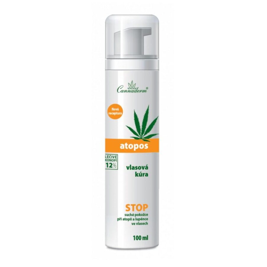 Kuracja na swędzącą skórę głowy z objawami AZS Atopos | Cannaderm | 100 ml