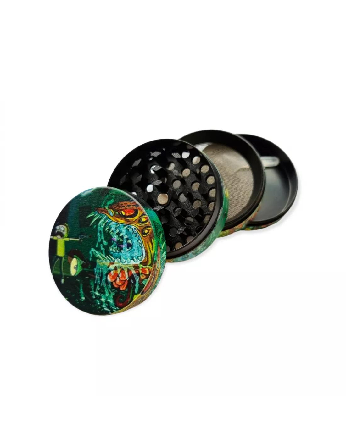 Młynek Metalowy Rick and Morty | 52 mm | 4-cz. - obrazek 2