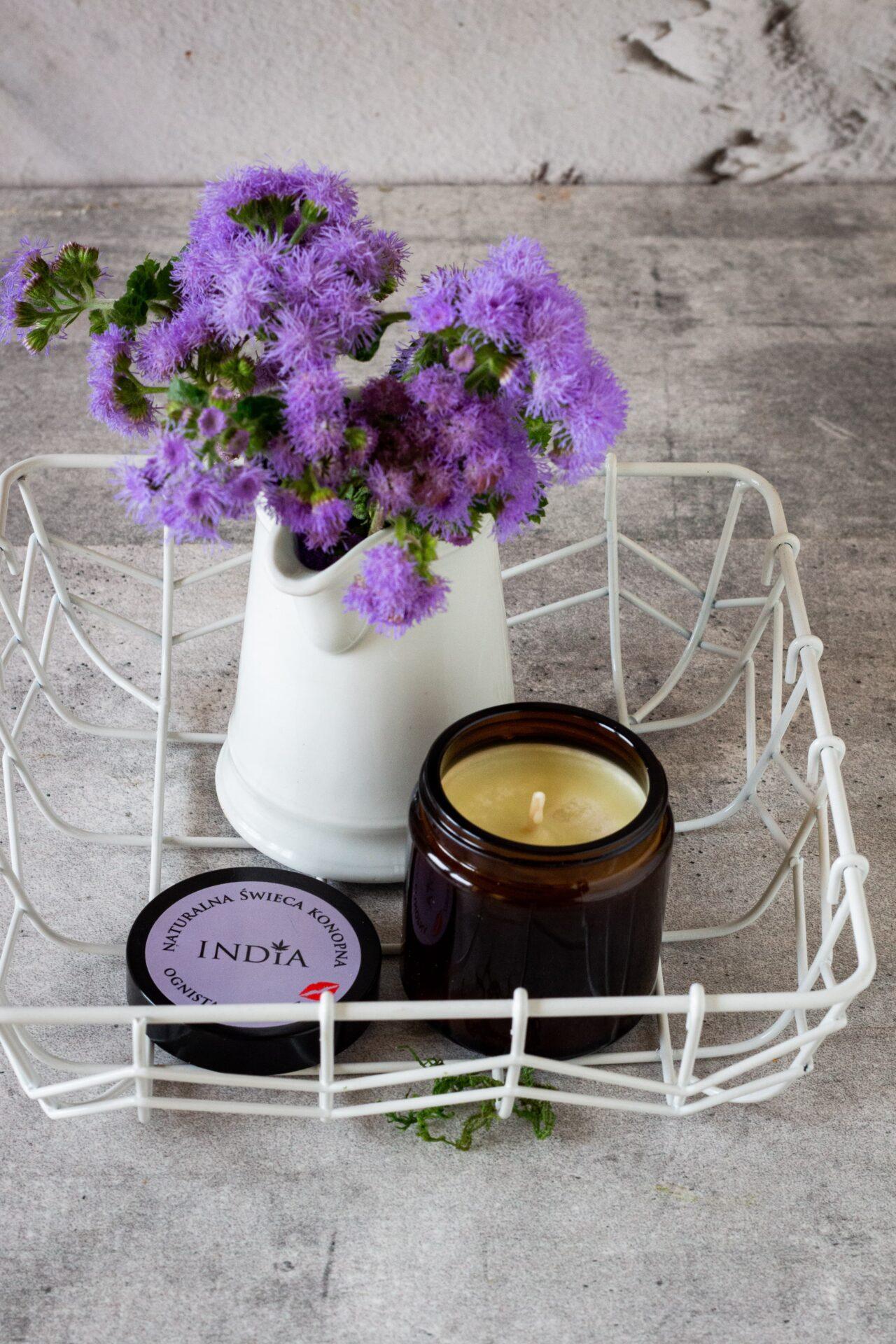Świeca Konopna Ognista Rozkosz | India Cosmetics | 90 g - obrazek 2