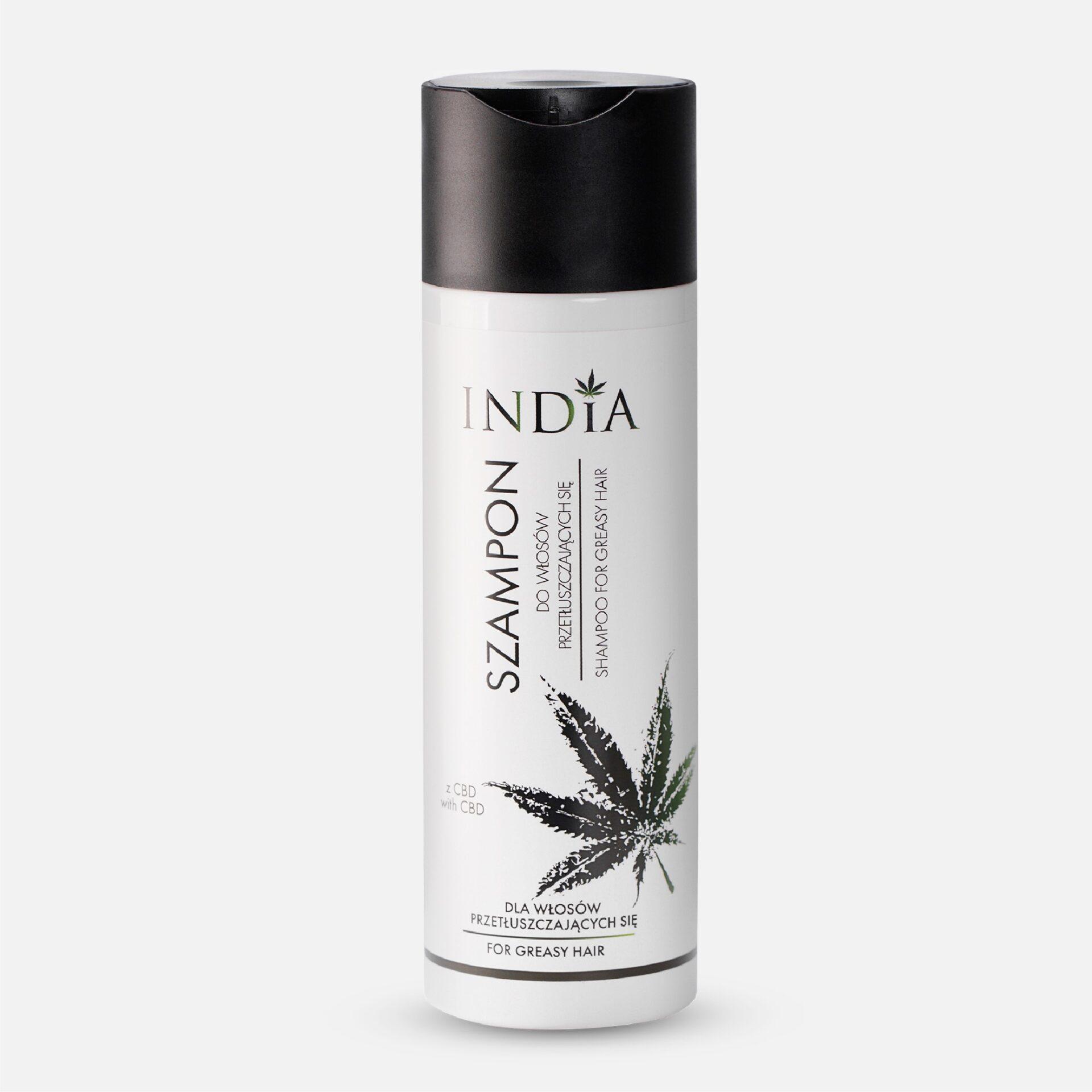 Szampon do włosów przetłuszczających się | India Cosmetics | 200 ml