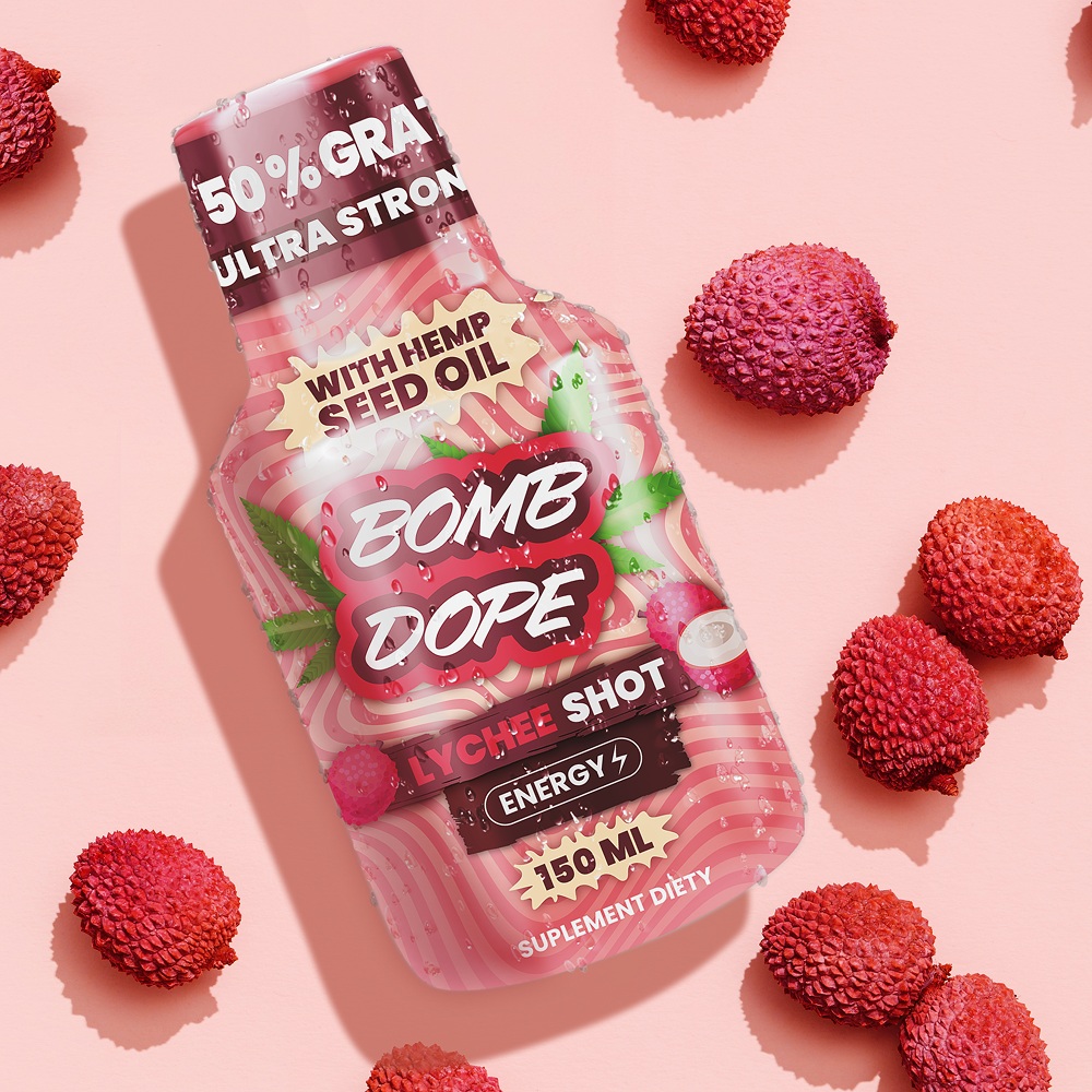 Olejek Konopny | BombDope Lychee Energy | 150ml - obrazek 3